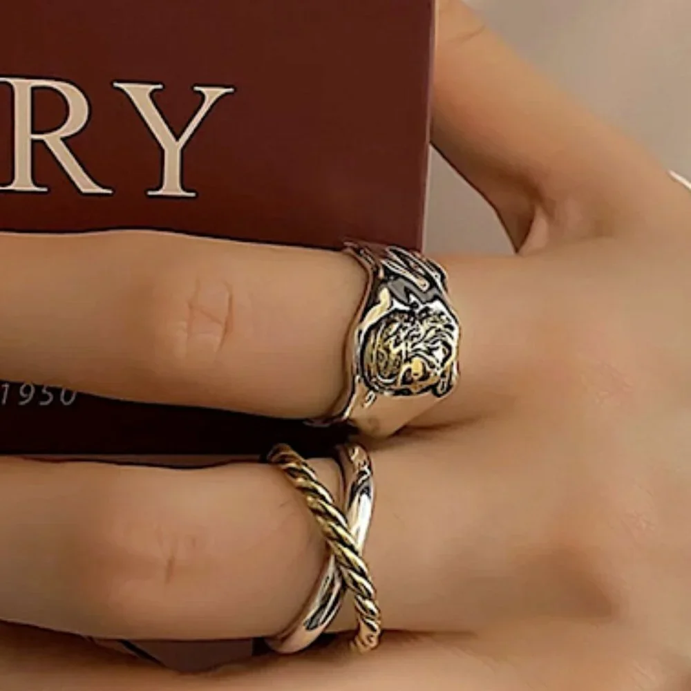 STERLING WOMENS FACE RING RESIZABE BUNDLE SILVER PLATED  STAMP 925